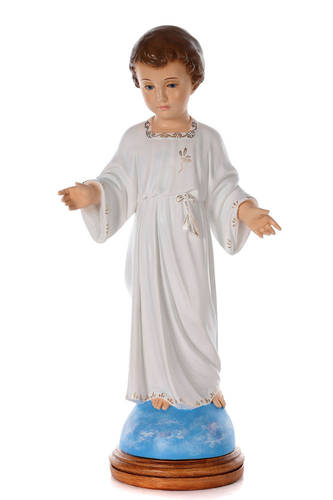 Jesuskind stehend Heilige Kindheit Augen aus Kristall Landi 55 c