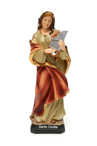 Heilige Cäcilia 30cm aus Harz | Online Verfauf auf HOLYART