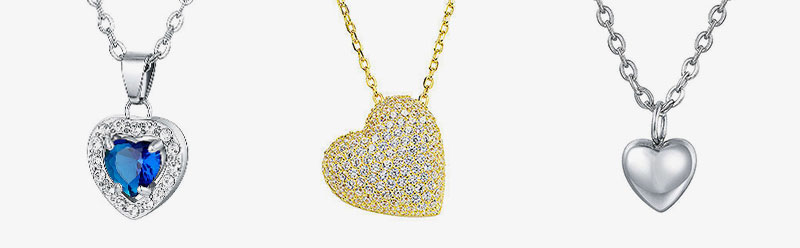 Collares de corazón
