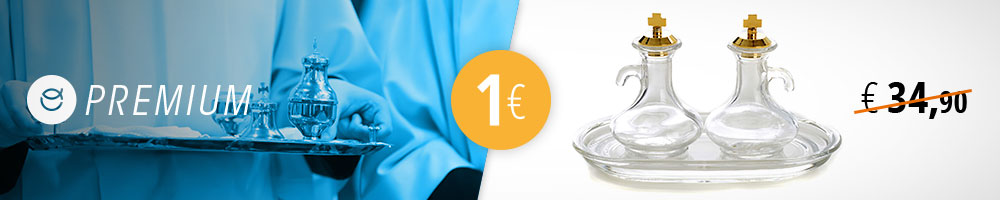 cruet set with tray for €1, only with Premium