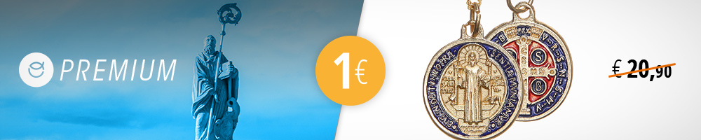 St Benedict medal for €1, exclusively with Premium