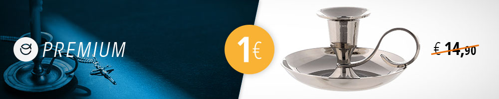 porta-vela a 1 €, só com Premium