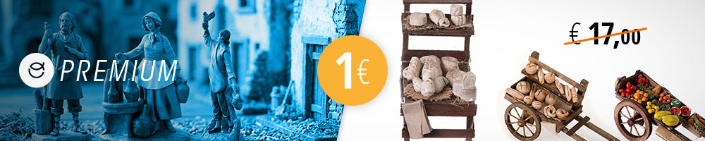 Bancas de mercado para presépio a 1 €, só com Premium