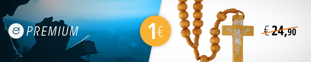 10 rosari in legno a 1€, solo con Premium