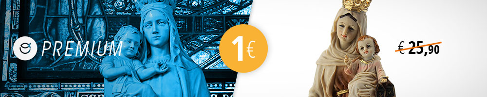 Our Lady of Mount Carmel statue for €1, exclusively with Premium