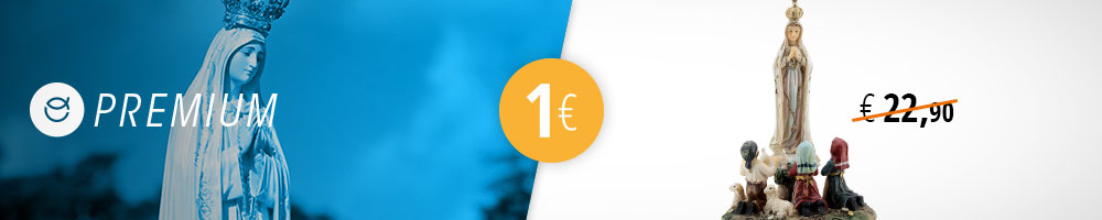 Figurka Matki Bożej z Fatimy za 1€, tylko z Premium
