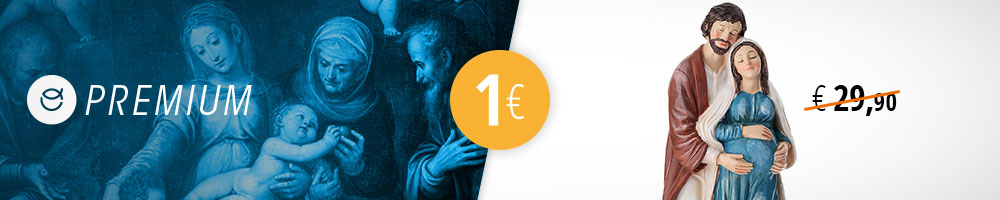 Statua San Giuseppe con Maria a 1€, solo con Premium
