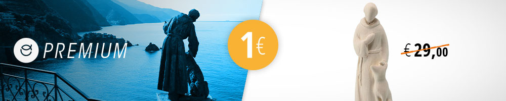 St Francis statue for €1, only with Premium