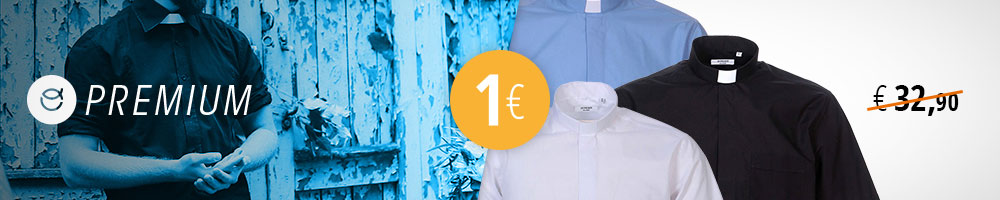 Short-sleeve Clergy shirt for &euro;1, Premium only
