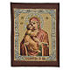 Tapestry Our Lady and baby, orange background 32x23cm s1