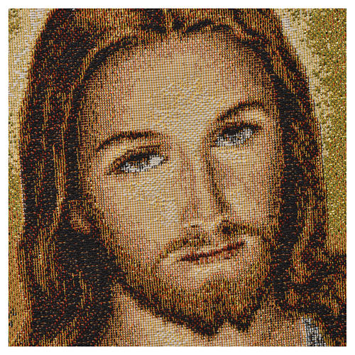 Wandteppich Heiligstes Herz Jesu 32x23cm 2