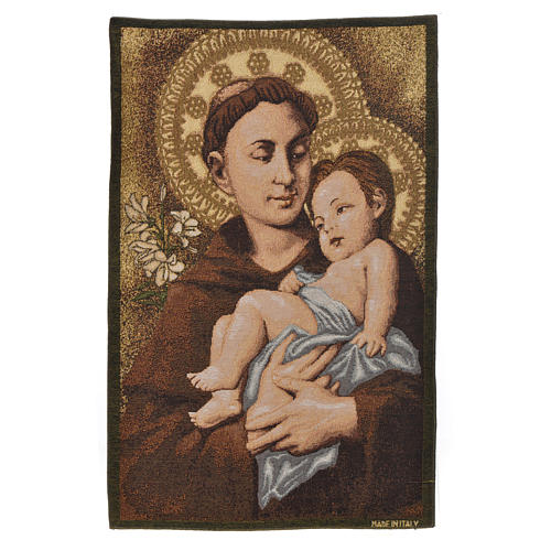 Wandteppich Heiliger Antonius von Padua 50x35cm 1