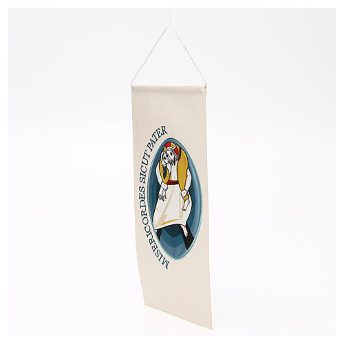 STOCK Banner Logo of Jubilee of Mercy, applied embroidery 18x40cm 2
