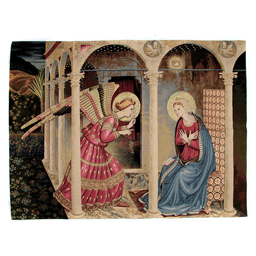 Wandteppich Verkündigung nach Beato Angelico 95x125 cm 1