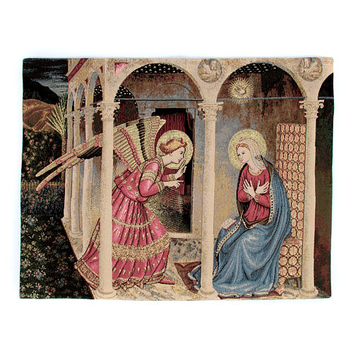 Wandteppich Verkündigung nach Beato Angelico 50x60 cm 1