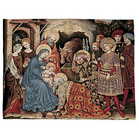 Wandteppiche: Wandteppich Anbetung der Könige von Gentile da Fabriano 60x80cm