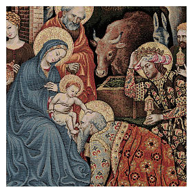 Arazzi: Arazzo Adorazione dei Magi di Gentile da Fabriano 60x80 cm Arazzi: Arazzo Adorazione dei Magi di Gentile da Fabriano 60x80 cm