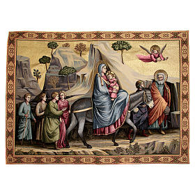 Tapeçaria inspirada à Fuga para o Egito de Giotto 90x130 cm