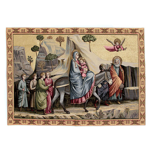 Wandteppich Flucht nach Ägypten nach Giotto 65x90 cm 1
