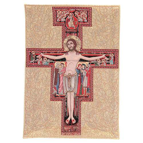 San Damiano cross tapestry measuring 65x90cm 2