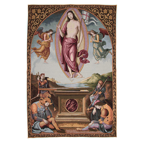 Tapestry San Francesco al Prato Resurrection by Perugino 130x95cm 1