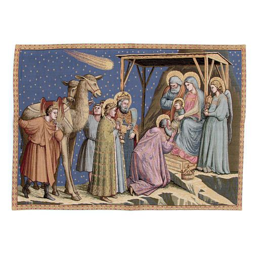 Wandteppich Anbetung der Könige nach Giotto 65x90 cm 1