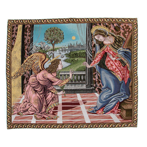 Annunciation by Sandro Botticelli tapestry 65x75cm 1