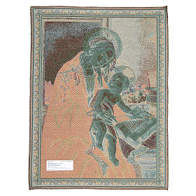 Tapisserie inspirée par La Madone du Livre de Sandro Botticelli 65x50 cm