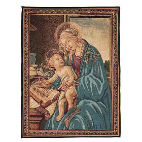 Tapestry inspired by Botticelli's Madonna of the Book 65x50cm