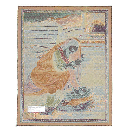 Tapeçaria Adoração do Menino de Correggio 65x53 cm 2