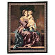 Wandteppich Madonna mit dem Rosenkranz nach Bartolomé Esteban Pérez Murillo 65x50 cm s1