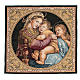 Wandteppich Madonna della Seggiola nach Raffaello Sanzio 65x65cm s1