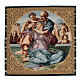 Tapeçaria inspirada ao Tondo Doni de Michelangelo 65x65 cm s1