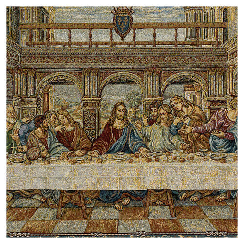 Arazzo ispirato all'Ultima Cena di Leonardo da Vinci 45x65 cm 2