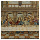 Arazzo ispirato all'Ultima Cena di Leonardo da Vinci 45x65 cm s2