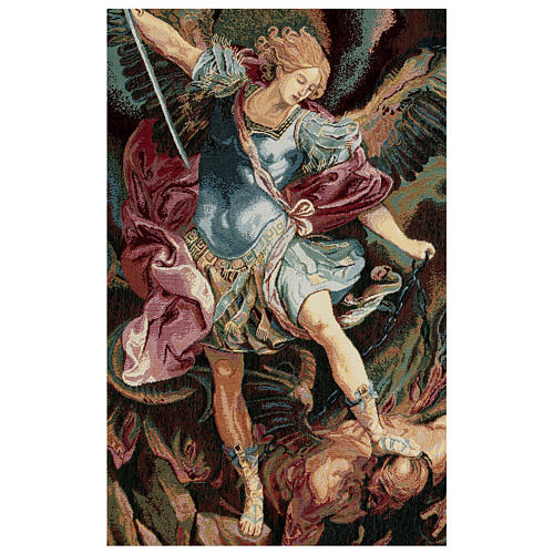 Wandteppich Erzengel Michael nach Guido Reni 65x45cm 2