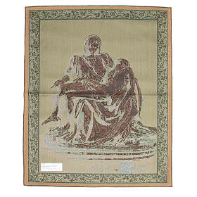 Tapisserie inspirée de la "Pietà" de Michel-Ange 85x65 cm