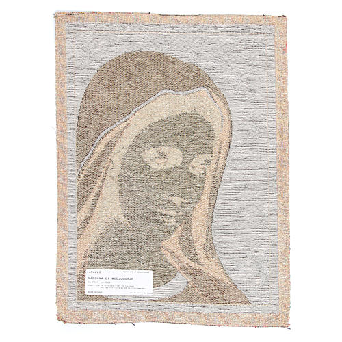 Wandteppich Gottesmutter von Medjugorje 30x45cm 2