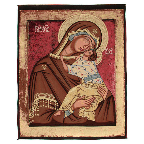 Tapestry Mother of God of Tenderness 90x70 cm 1