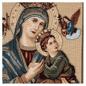 Our Lady of Perpetual Help tapestry measuring 60x45cm