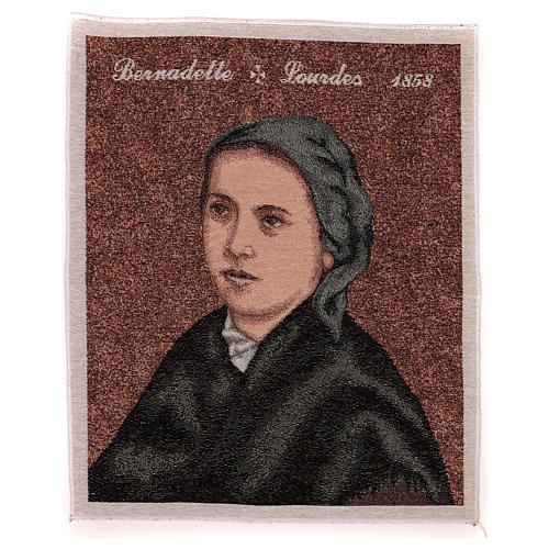Wandteppich Bernadette Soubirous 50x40 cm 1
