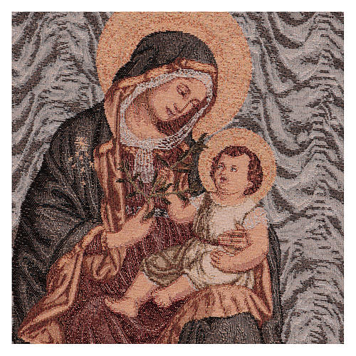 Wandteppich Maria, Königin des Friedens 50x40 cm 2