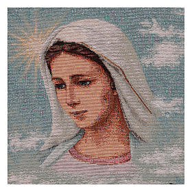 Our Lady of Medjugorje with landscape tapestry 40x30 cm