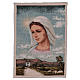 Tapiz Virgen de Medjugorje y paisaje 40x30 cm s1