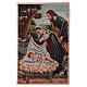 Holy Family with trough tapestry 40x30 cm s1