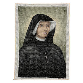 Saint Faustina Kowalska tapestry 16x12"