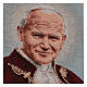 Wandteppich Papst Johannes Paul II mit Wappen 40x30cm s2