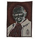 Arazzo Papa Giovanni Paolo II con stemma 40x30 cm s3