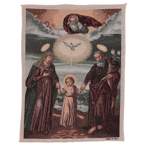 Polish Holy Family tapestry 19.5x16" 1