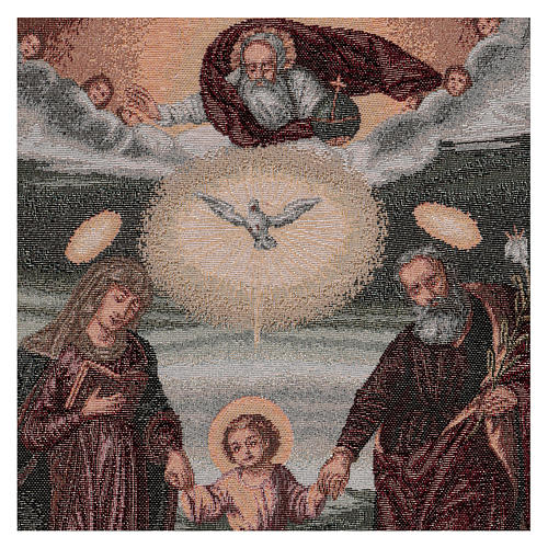 Polish Holy Family tapestry 19.5x16" 2
